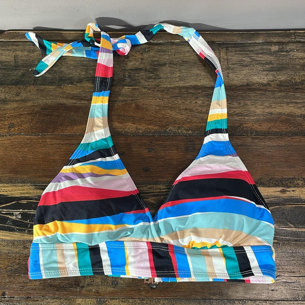 Anne Cole bikini with skort in cute stripe size medium - sold as two piece suit - Picture 6 of 17